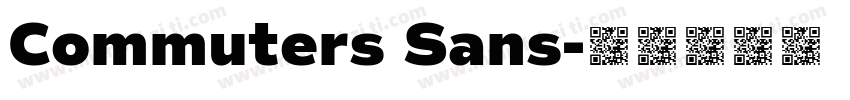 Commuters Sans字体转换
